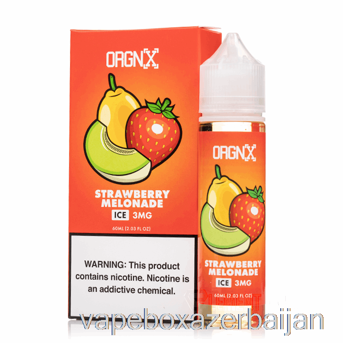 Vape Box Azerbaijan ICED Strawberry Melonade - ORGNX E-Liquid - 60mL 0mg